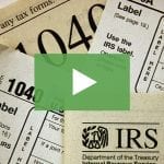clickable video thumbnail showing various tax forms