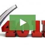 video thumbnail with large "401k" and a checkmark