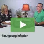 clickable video thumbnail showing bruce porter talking on TV about Navigating Inflation In Retirement
